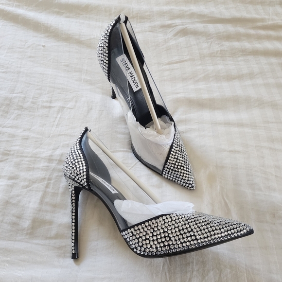 Steve Madden Lili Pump Rhinestone Details Pointed Toe Size 7 NIB - Picture 1 of 7